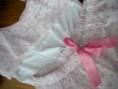 Art. 9: Pijama Lody viscosa, short y volado borderí, detalles contratono (Talles 1 al 3) 